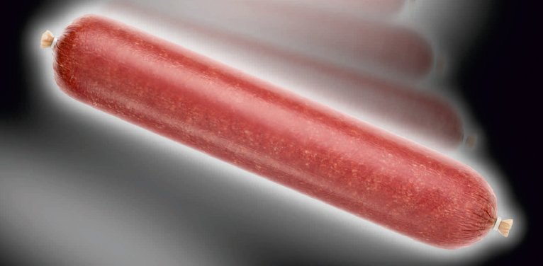Mahogany fibrous casing summer sausage