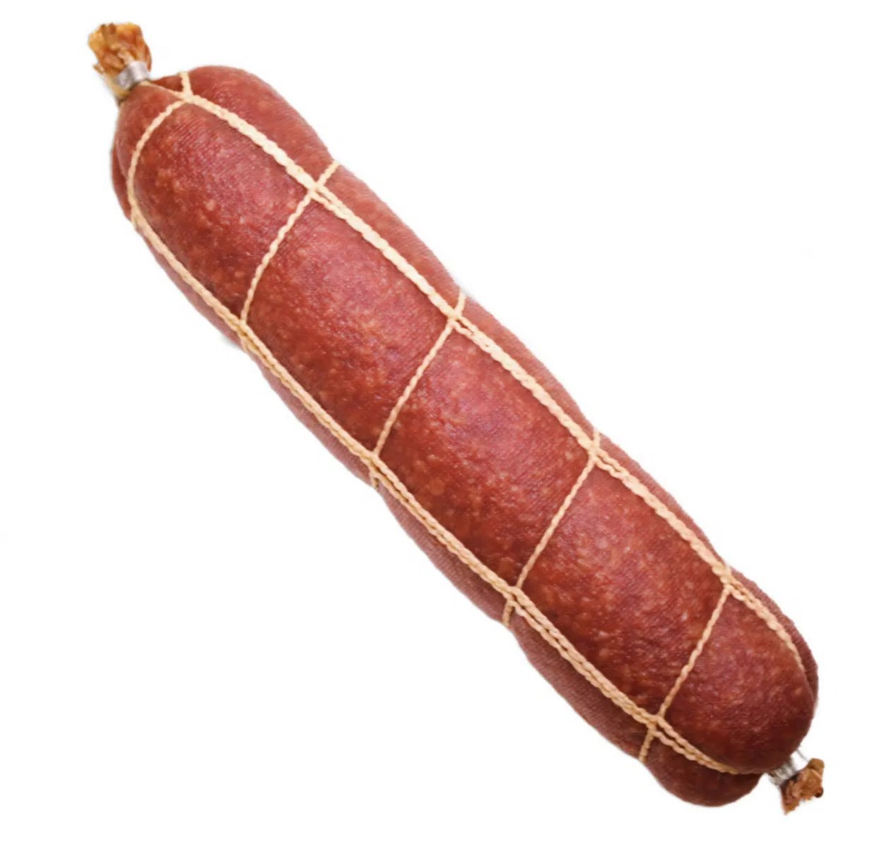 Hukki Hitch, hand tied artisan salami with twine